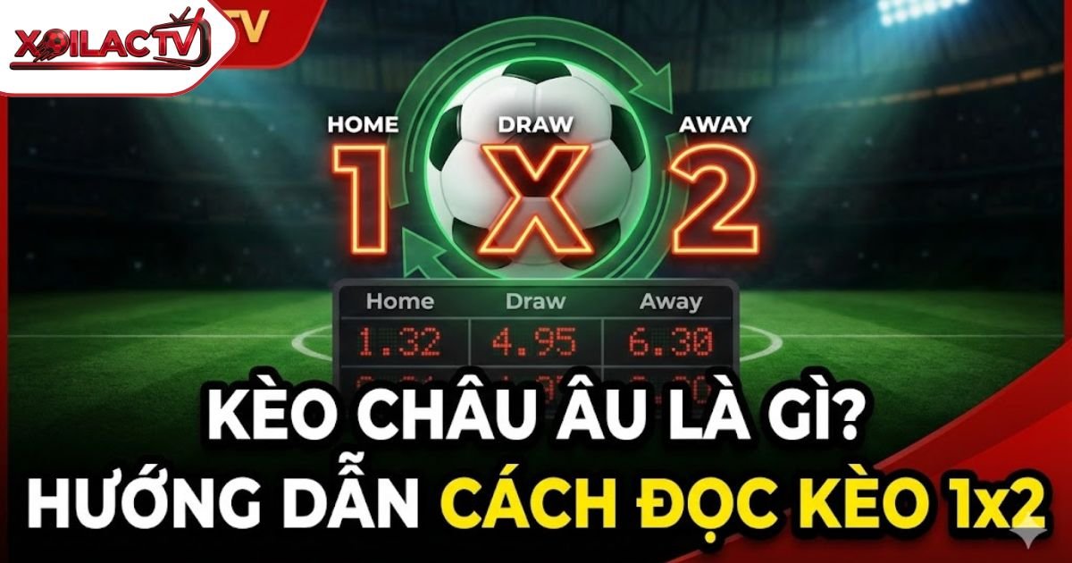 Kèo Châu Âu Là Gì? Hướng Dẫn Cách Đọc Kèo 1×2 Và Công Thức Tính Tiền Chuẩn Xác Nhất