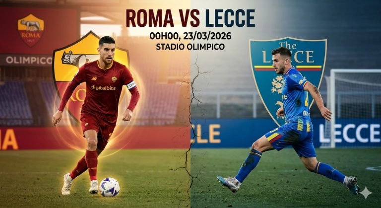 Nhận định trận đấu Roma vs Lecce: Điểm nóng đối đầu giữa Lorenzo Pellegrini và Ylber Ramadani tại sân Olimpico.