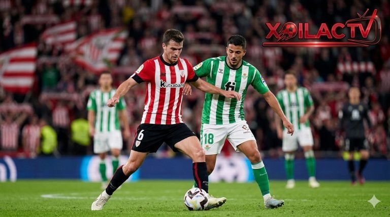 Khối phòng ngự thấp (low-block) của Real Betis gây bế tắc cho hàng công Athletic Club.