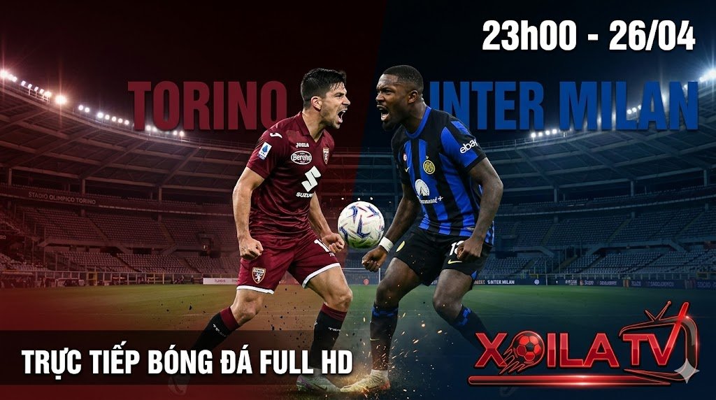 Hình ảnh nhận định soi kèo trận đấu Torino vs Inter Milan vòng 34 Serie A trực tiếp trên Xoilac TV.