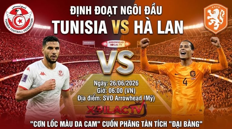 Nhận định và dự đoán tỷ số trận đấu giữa Tunisia vs Hà Lan tại bảng F World Cup 2026